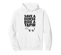 Save A Horse Ride A Tapir Funny Animal Lover Pullover Hoodie