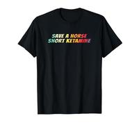 Save a Horse Snort Ketamine T-Shirt, Men, Black, 6X-Large