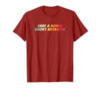 Save a Horse Snort Ketamine T-Shirt, Men, Cranberry Red, XX-Large