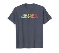 Save a Horse Snort Ketamine T-Shirt, Men, Heather Blue, 3X-Large