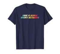 Save a Horse Snort Ketamine T-Shirt, Men, Navy Blue, 5X-Large