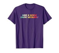 Save a Horse Snort Ketamine T-Shirt, Men, Purple, XX-Large