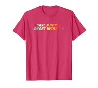 Save a Horse Snort Ketamine T-Shirt, Men, Red Heather, XX-Large