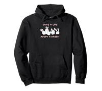 Save A Life Adopt A Rabbit Pullover Hoodie
