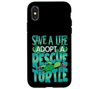 Save A Life Adopt A Rescue Turtle Case for iPhone X/XS