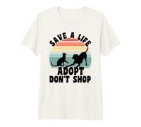 Save a Life Adopt Don't Shop Animal Rescue pet Lover Shelter Premium T-Shirt