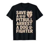 Save a Pitbull | Anti-Dog Fighting Advocacy Design T-Shirt