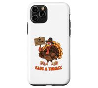 Save a Turkey vegetarian Funny Thanksgiving Vegan Case for iPhone 11 Pro