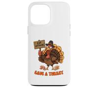 Save a Turkey vegetarian Funny Thanksgiving Vegan Case for iPhone 13 Pro Max