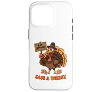 Save a Turkey vegetarian Funny Thanksgiving Vegan Case for iPhone 16 Pro