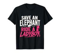 Save an Elephant Ride A Ladyboy Funny Thailand Travel Humor T-Shirt