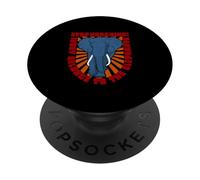 Save Animals! Stop Poaching! Ivory Belongs To The Elephants PopSockets Adhesive PopGrip