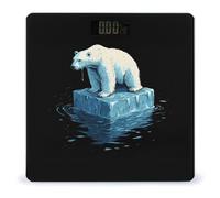 Save Bears Melting Glaciers Digital Bathroom Weighing Scales for Body Weight LCD Display