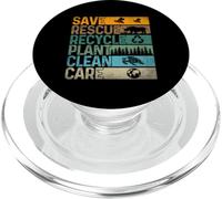 Save Bees Rescue Animals Recycle Plastic - Earth Day PopSockets PopGrip for MagSafe