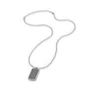 Save Brave Chain SBN-GARETT-ZI-BK Mens Necklace - GARETT 50 +10 cm Stainless ...