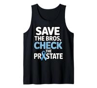 Save Bros Check Prostate Ribbon Survivor Prostate Cancer Tank Top
