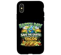 Save Earth Only Planet With Tacos Funny Earth Day Case for iPhone X/XS