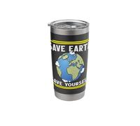 Save Earth Save Yourself Stainless Steel Insulated Tumbler