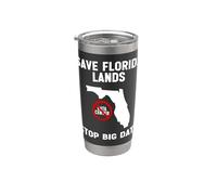Save Florida Lands Stop Big Data Anti Data Center Protest Stainless Steel Insulated Tumbler