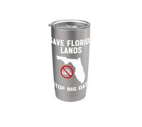 Save Florida Lands Stop Big Data Anti Data Center Protest Stainless Steel Insulated Tumbler