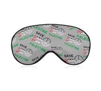 Save Gaza Free Palestine Blackout Sleep Mask for Side Sleeper Soft Covers for Travel Essentials Nap