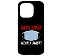 Save Lives Wear a Mask Case for iPhone 15 Pro