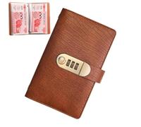 Save Money Challenge Book - Budget Notebook, Savings Banks Tracker, 100 Pages Planner with Lock Secure Wallet Design, Cash Envelope System for Women, Men, Couples, Beginners, Financial Travel