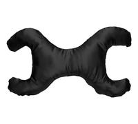 "SAVE MY FACE!" PILLOW THE ORIGINAL ANTI-WRINKLE PILLOWETTE La Petite Pillow in Satin Fabric (Black)