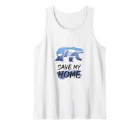 Save My Home Endangered Polar Bear Climate Protection Design Tank Top