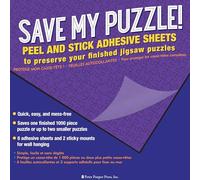 Save My Puzzle! Peel and Stick Adhesive Sheets to Preserver Your Jigsaw Puzzle, Purple