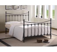 Save On Goods UK 3Ft Single Black Antique Victorian Style Traditional Metal Bed Frame Bedstead, Strong, Robust Bed