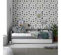 Save On Goods UK 3Ft Single Grey And White,wood,guest Bed Trundle Frame,bed Underneath,overnighter. Roll Out Under Bed Twin Bed