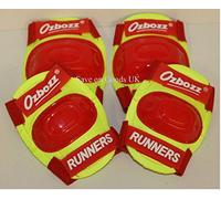 Save on Goods UK 4 Piece. Kids childs skate board, bike, scooter protective knee,elbow arm pads.Junior safety pad (Yellow/Red, Medium)