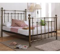 Save On Goods UK 5Ft King Size Brass Finish,traditional Antique Victorian Metal Bed Frame Bedstead,4Ft6 Double,5Ft King