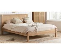 Save On Goods UK 5Ft King Size Oak Colour Finish Rattan Wood Wooden Bed Frame,bedstead