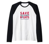 Save Our Children’s Rights Logo Raglan Baseball Tee