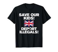 Save Our Kids Deport Illegals UK Reform T-Shirt