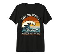Save Our Oceans Protect Our Future Earth Day Retro Premium T-Shirt