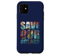 Save Our Oceans Protect Turtles Earth World Ocean Day 2024 Case for iPhone 11