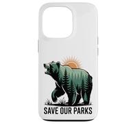 Save Our Parks Bear Forest Nature Conservation Case for iPhone 13 Pro