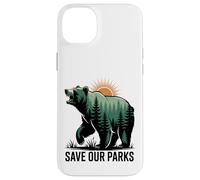 Save Our Parks Bear Forest Nature Conservation Case for iPhone 14 Plus