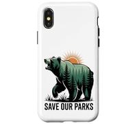 Save Our Parks Bear Forest Nature Conservation Case for iPhone X/XS