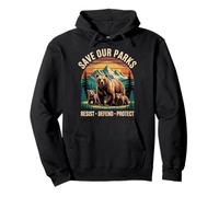 Save Our Parks Funny Wildlife Protection Nature Conservation Pullover Hoodie