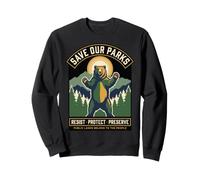 Save Our Parks Public Lands Conservation Bear Nature Sweatshirt