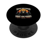 SAVE OUR PARKS RESIST DEFEND PROTECT Outdoor Conservation PopSockets Adhesive PopGrip