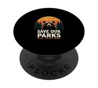 SAVE OUR PARKS RESIST DEFEND PROTECT Outdoor Conservation PopSockets Adhesive PopGrip