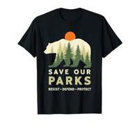 Save Our Parks Resist National Park Protect Bear Nature T-Shirt