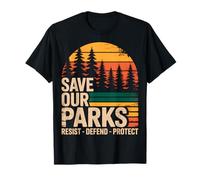 Save Our Parks Vintage Forest Activism T-Shirt