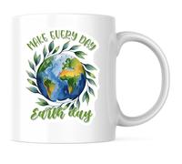 Save Our Planet Day Theme Tea Mug Ceramic Cup with Handle Mugs for Home Cappuccino Latte 330Ml