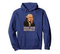 Save Our Republic George Washington Facepalm Protest Pullover Hoodie